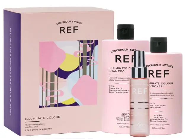 REF Gift Box Illuminate Colour | Shampoo, Conditioner & Shine Elixir