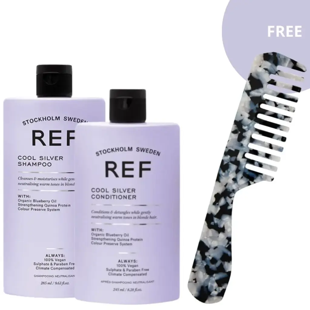 REF Cool Silver Duo Pack | Shampoo & Conditioner + Gratis Kam
