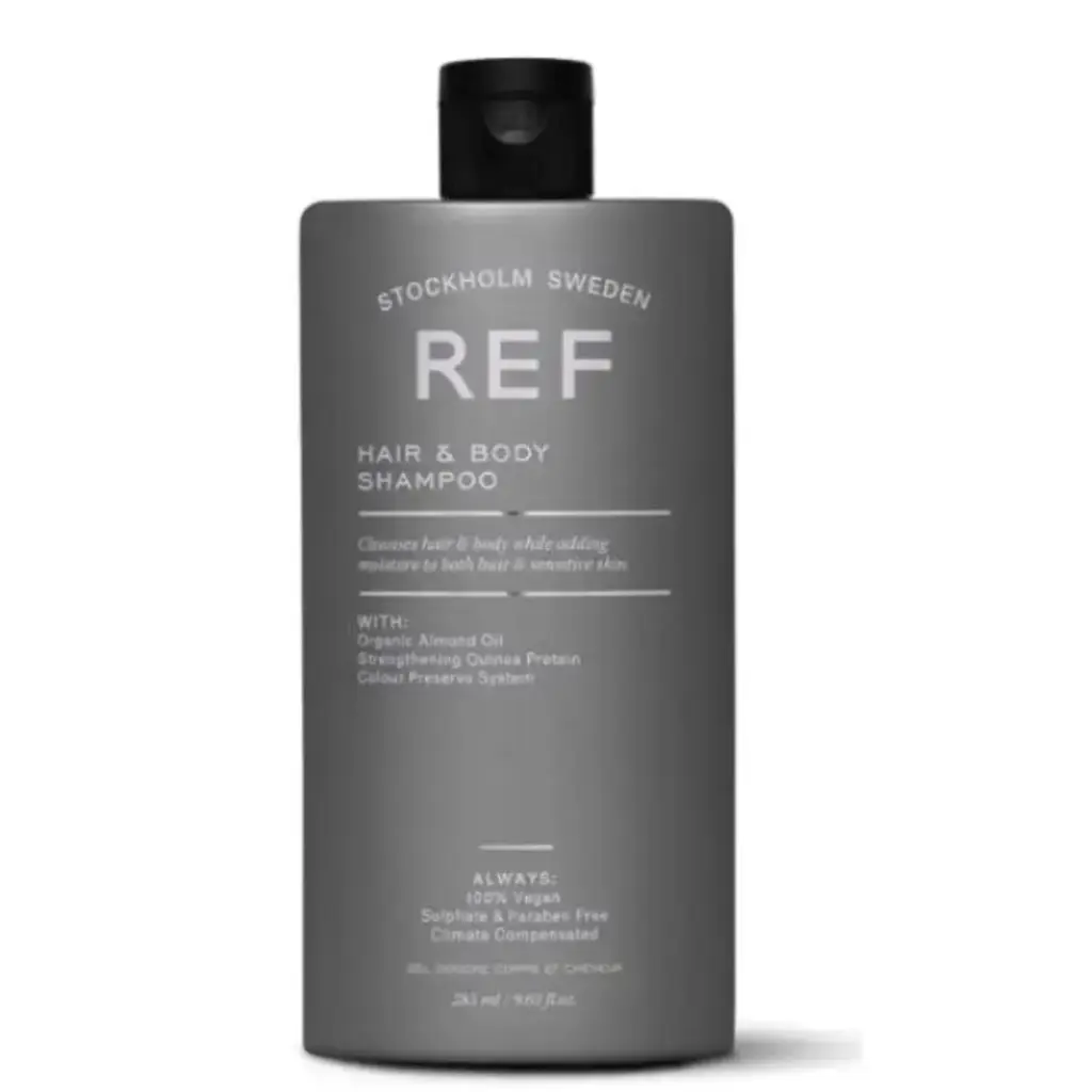 REF Hair & Body Shampoo | Nettoyant 2-en-1 pour cheveux & corps (100 ml - Travel Size)